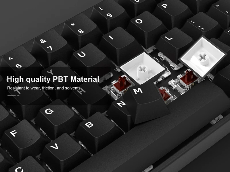 duplo, Teclado Gamer mecânica para GK61 Anne