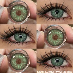 Vibrant Color Contact Lenses - Enhancing Natural Eye Shades in Blue, Green, Brown & Gray (TURIN - GREEN)