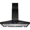Range Hood Black,Wall Mounted Range Hood 30 inches,Black Kitchen Hoods with Touch Controls,Stainless Steel Range Hood 1