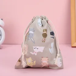 Floral Print Travel Drawstring Bag for Organizing Underwear, Socks, and Makeup (7)