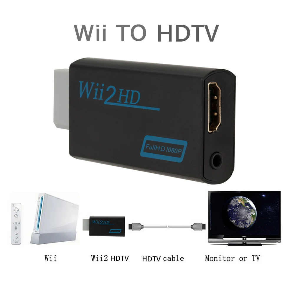 Ǯ HD 1080P WII to HDMI ȣȯ  , Wii 2 HDMI ȣȯ