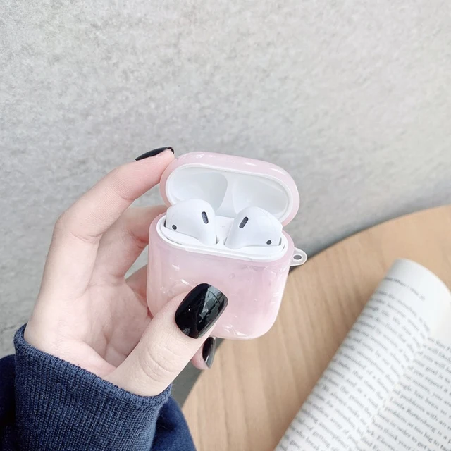 Luxury Girls Pearl Shell Case for Apple Airpods 1 2 3 Case for AirPods Pro Case with Keychain Earphone Accessories Headphone Box for airpods 1 2