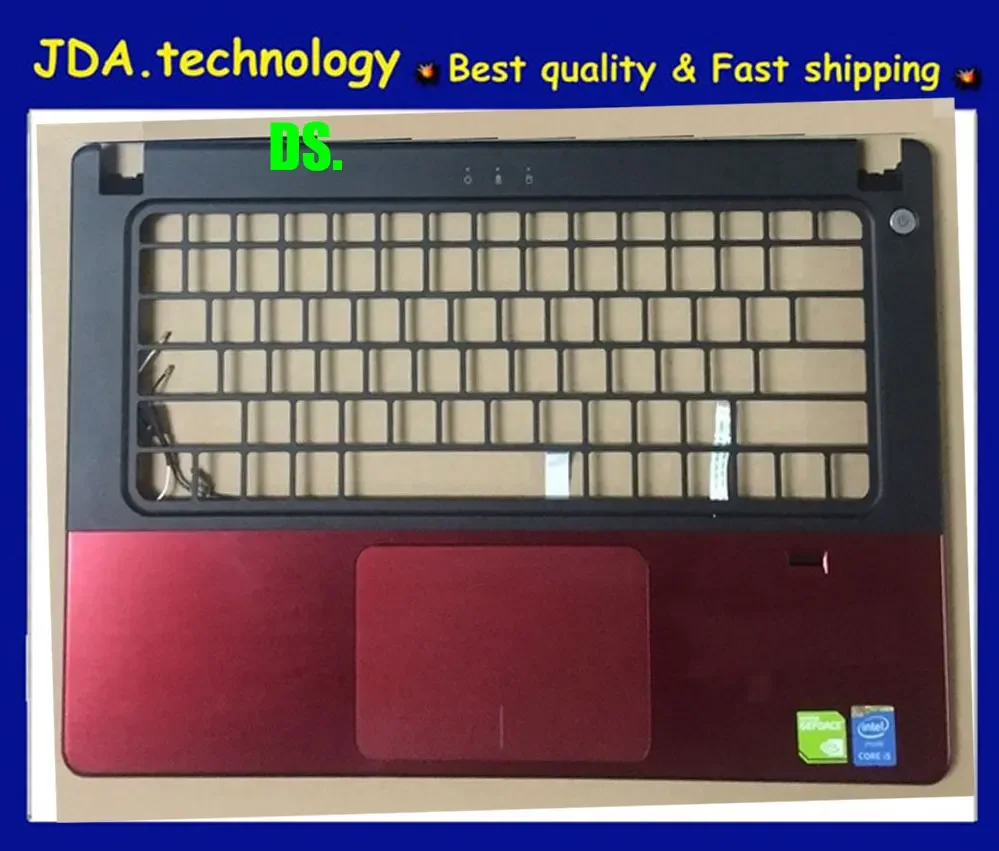 

MEIARROW Genuine Red Palmrest Top case For DELL VOSTRO V5460 V5470 V5480 US Keyboard bezel Upper cover Touchpad