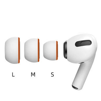 Memory Foam Ear Pads for Airpods Pro Wireless Bluetooth Earphones Silicone Ear Covers Caps Earphone Earpads Eartips 2pcs/Pair