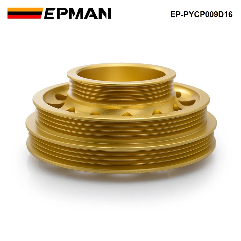 EPMAN Light Weight Aluminum Crank Shaft Belt Drive Pulley for Honda Civic 92-95 EP-PYCP009D16