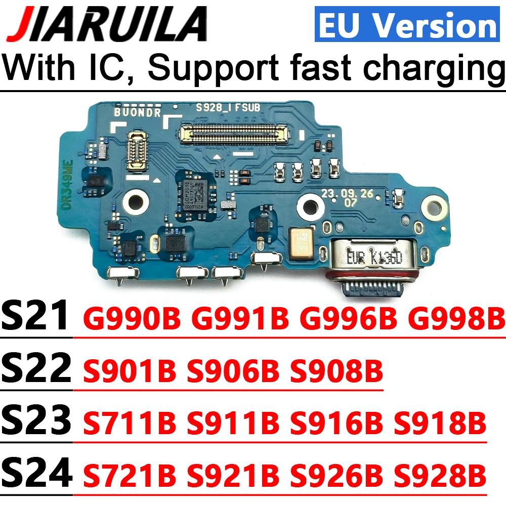 Porta di ricarica USB Flex per Samsung S22 S23 Plus S24 S21 Ultra Caricatore Dock Connettore Scheda di ricarica Cavo flessibile con microfono