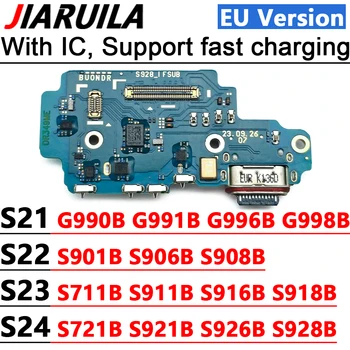 Porta di ricarica USB Flex per Samsung S22 S23 Plus S24 S21 Ultra Caricatore Dock Connettore Scheda di ricarica Cavo flessibile con microfono