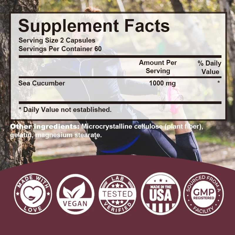 Sea Cucumber Natural Supplement Promotes Joint Health Cartilage Protection