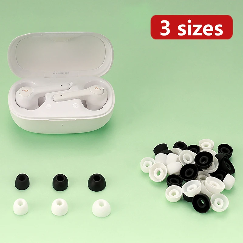 1Set Black/White For Life P2 P3 A20i TWS Tips Headphones Earplugs  Silicone Ear Tips For Soundcore Liberty 4 NC Earbuds Eartips