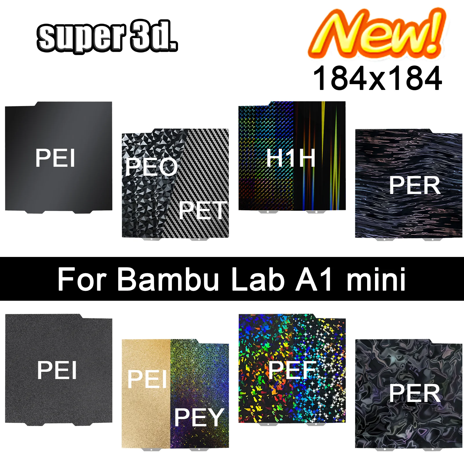 JUUPINE Verdikte en verzwaarde gestructureerde PEI plaat met QR-code voor Bambu Lab P1S/P2S/X1/X1C/X1E/P1P/A1, PEI printplaat afneembare carbonplaat 257 x 257mm voor Bambu-gestructureerde PLA-plaat JUUPINE Verdikte en verzwaarde gestructureerde PEI plaat met QR-code voor Bambu Lab P1S/P2S/X1/X1C/X1E/P1P/A1, PEI printplaat afneembare carbonplaat 257 x 257mm voor Bambu-gestructureerde PLA-plaat