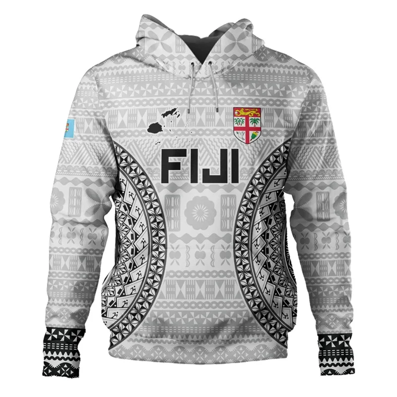 Neu in 3D-Druck Fidschi Tapa polynesische Hoodies für Männer Mode Streetwear Tops Langarm Hoodie Kleidung Kapuzen pullover