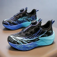 Chaussures de course pour enfants, baskets de Tennis antidérapantes à coussin d'entraînement scolaire, confortables et décontractées à rebond en maille pour enfants 2