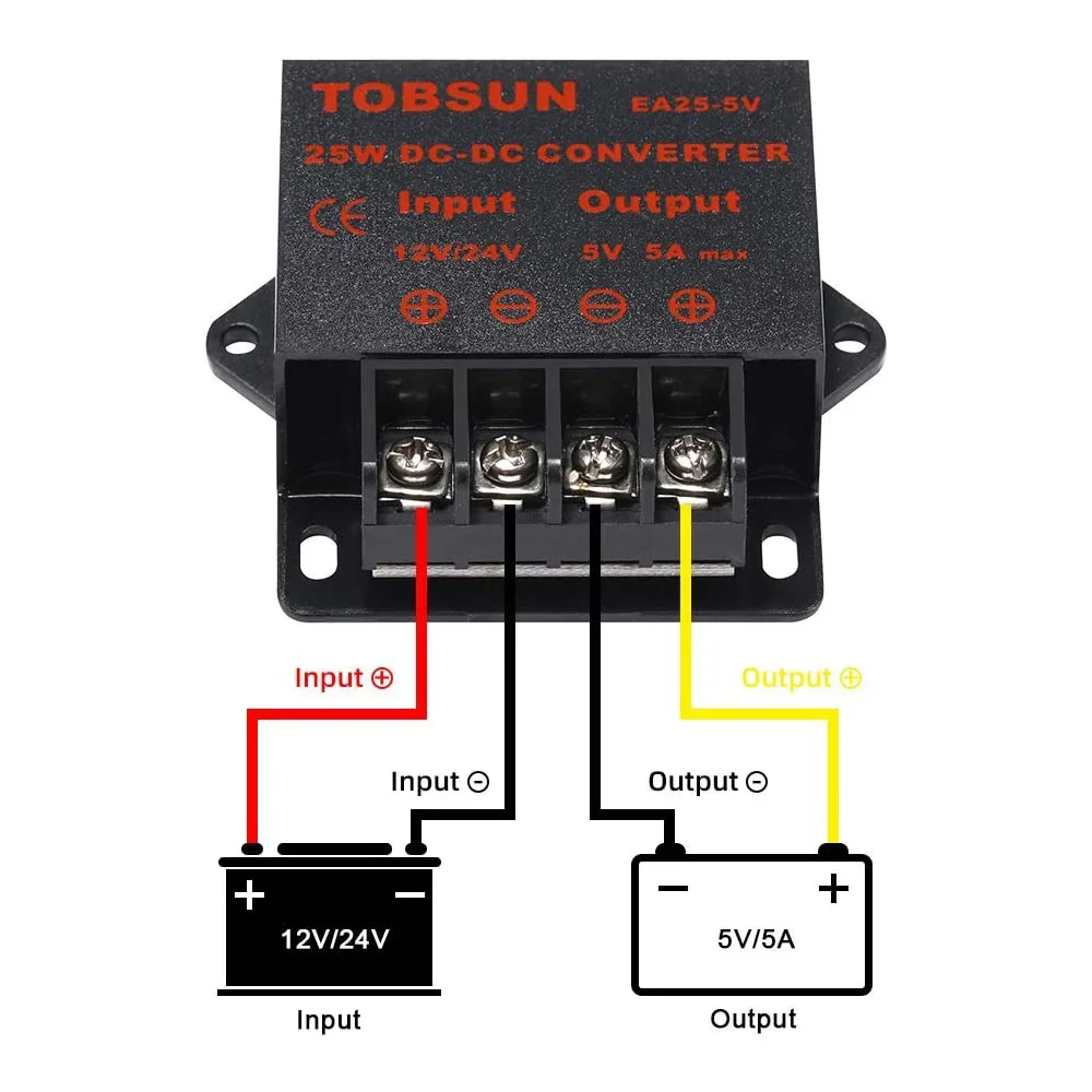 Convertisseur transformateur d'alimentation DCDc 12V24V vers 5V 5A — free download