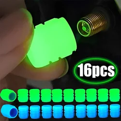 Universal Car Luminous Tire Valve Caps Tyre Rim Stem Covers Glowing Dust-proof Decorative Motorcycle Bicycle Bike
