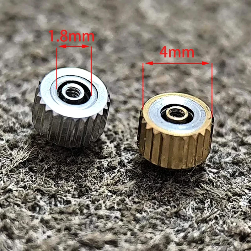 오메그 별자리 오래된 크라운 헤드 직경 4.0mm, 골드 실버 로즈 골드 부품 도구, 기계식 수리 시계, 3 가지 색상