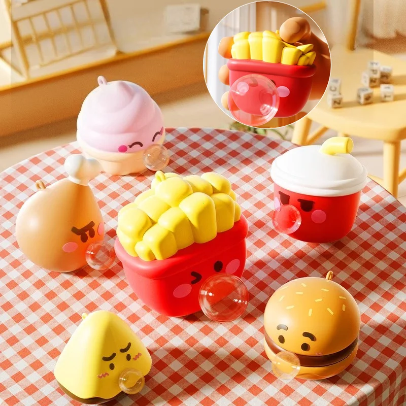 Cute Food Series Plivání bubliny Squishy Mačkání Hračky Úzkost Úleva od stresu Senzorické antistresové hračky pro dospělé Děti