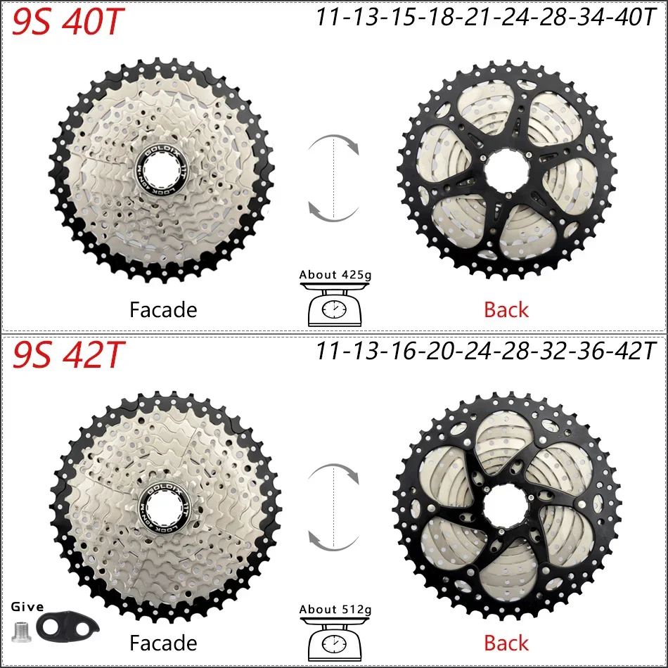 GOLDIX MTB Kassette K7 8/9/10/11/12 Geschwindigkeit 36/40/42/46/50/52T 8V 9V 10V 11V 12V Fahrrad Freilauf Fahrrad Kettenrad für Shimano HG – Detail 7