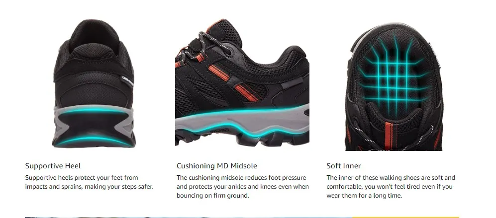 Description Picture 5 of itemGOLDEN CAMEL Men's Hiking Shoes Lightweight Trekking Shoes Non-Slip Breathable Outdoor Sneakers for Trail Running Walking