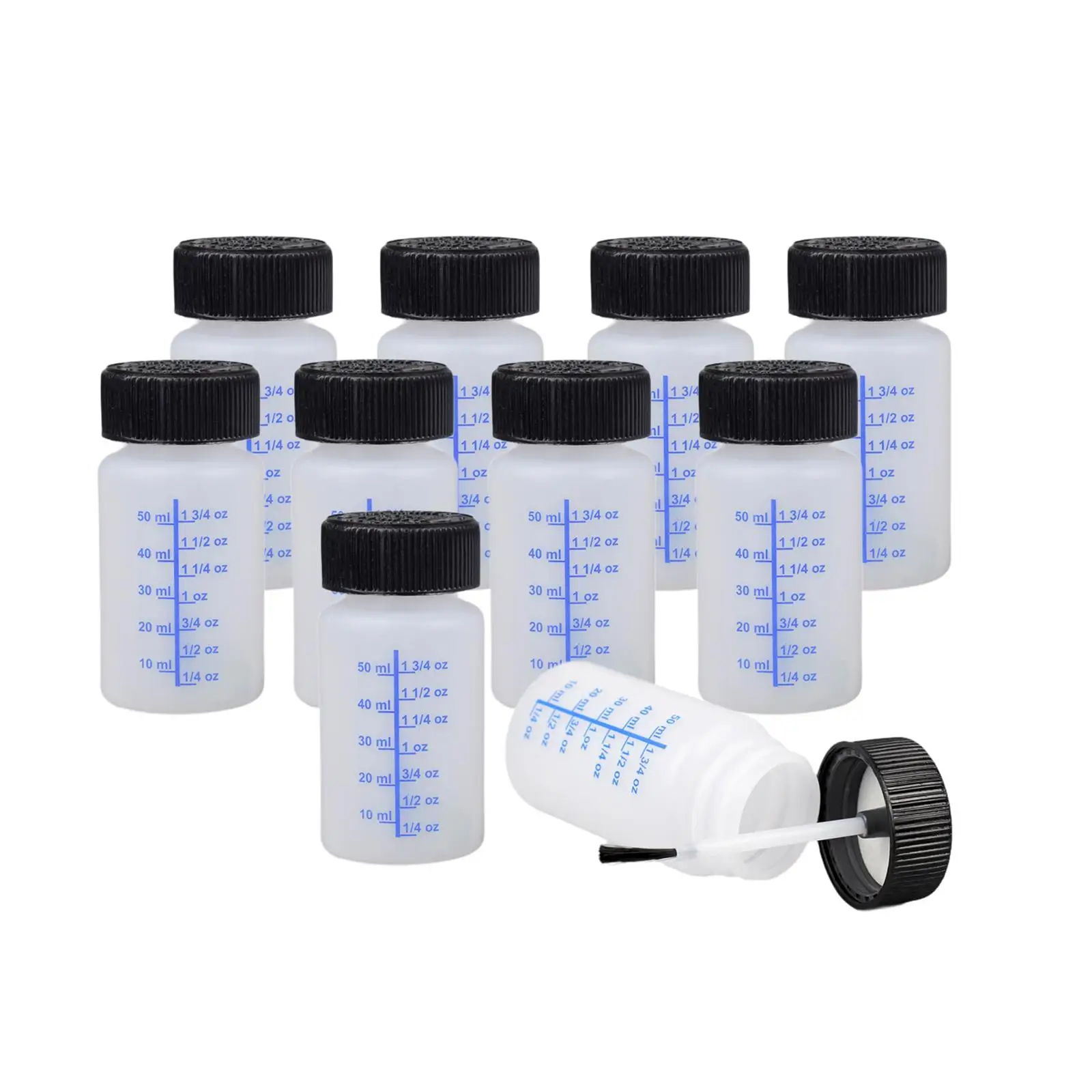 10 Pieces Leftover Paint Container 60ml Reusable Empty Touch up Paint Bottle