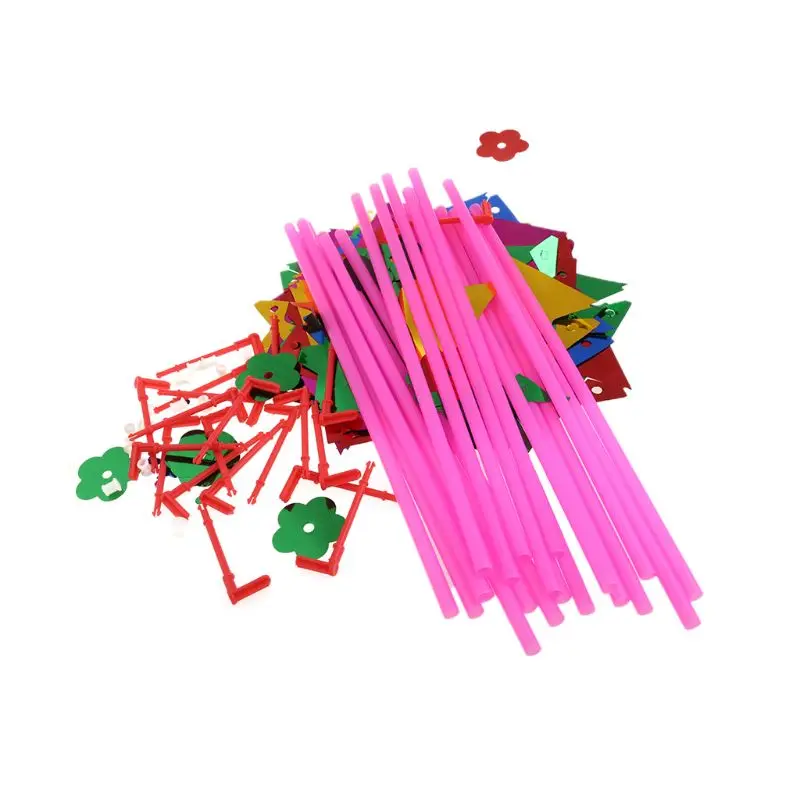 20pcs Toy Windmill DIY Kits Colorful Pinwheels for Kids Play House Backyard