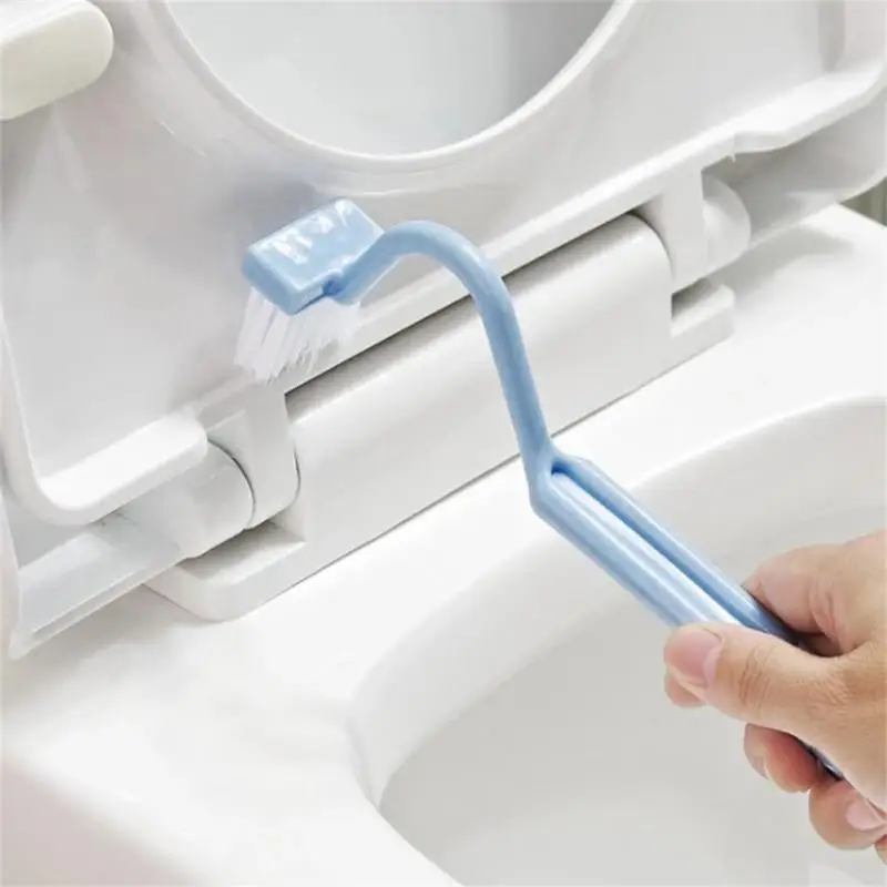 Curved Brush Cleaning Toilet S-shaped V-shaped Small Children's Toilet Brush No Dead Angle Small Cleaning Long Handle 1PC for toilet brush set