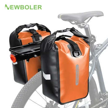 NEWBOLER 10L 20L Impermeabile Ciclismo Borsa forcella anteriore per bicicletta Borsa per bagagliaio per sedile posteriore per bici a sgancio rapido Borsa per bici Accessori per biciclette