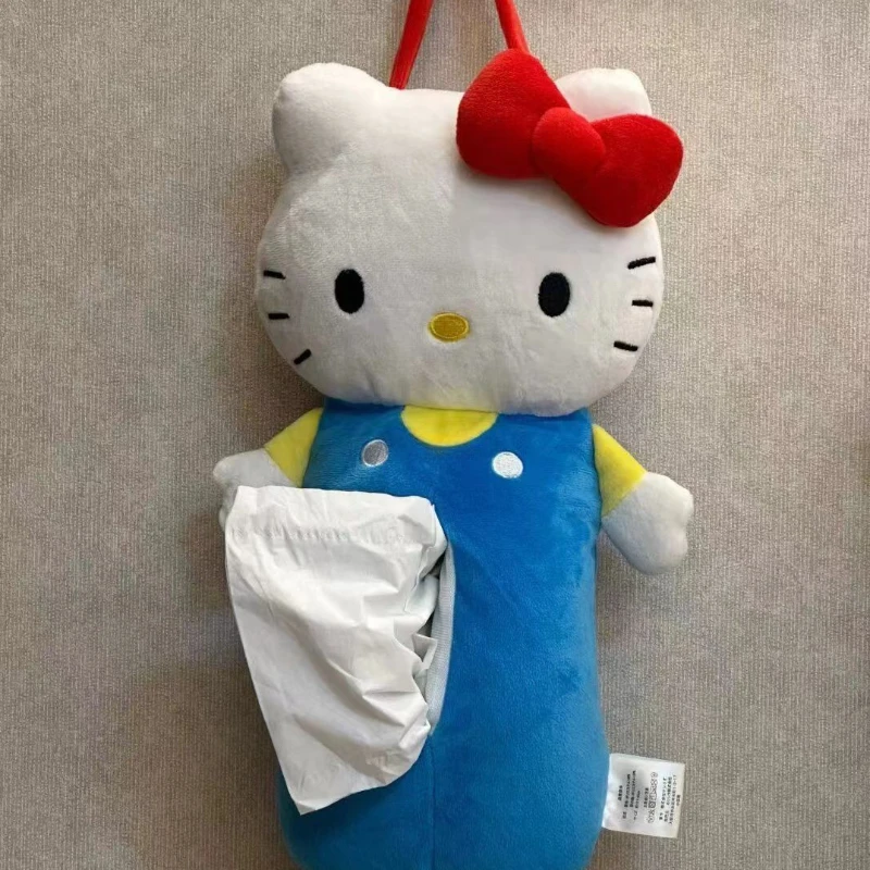 

Sanrio Hello Kitty My Melody Girly Heart Plush Tissue Box Sweet and Lovely Hanging Paper Towel Cover Cute Things for Girls