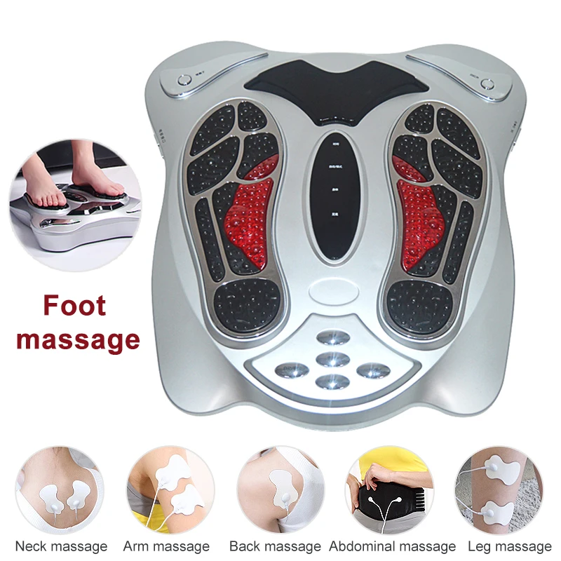Electric Foot Massager Far Infrared Heat Electromagnetic Points Reflexology Feet Massage Machine physiotherapy instrument 1pc