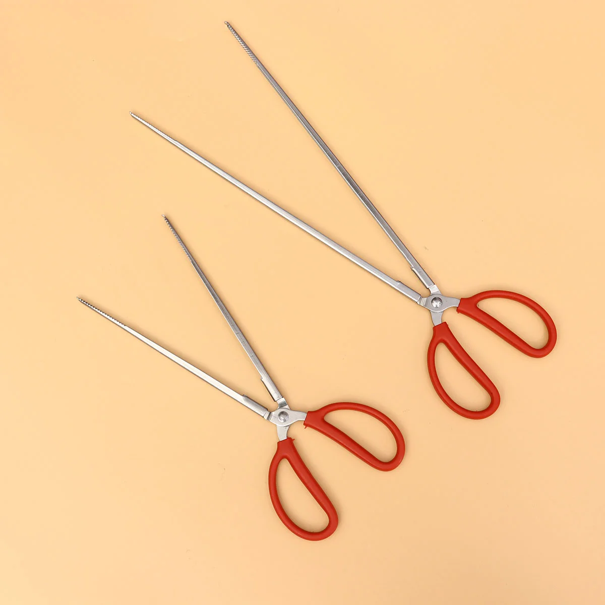 2 PCS Mud Fish Clamp Scissor Tongs Stainless Steel Clip Tools Garbage up Scissors Pliers