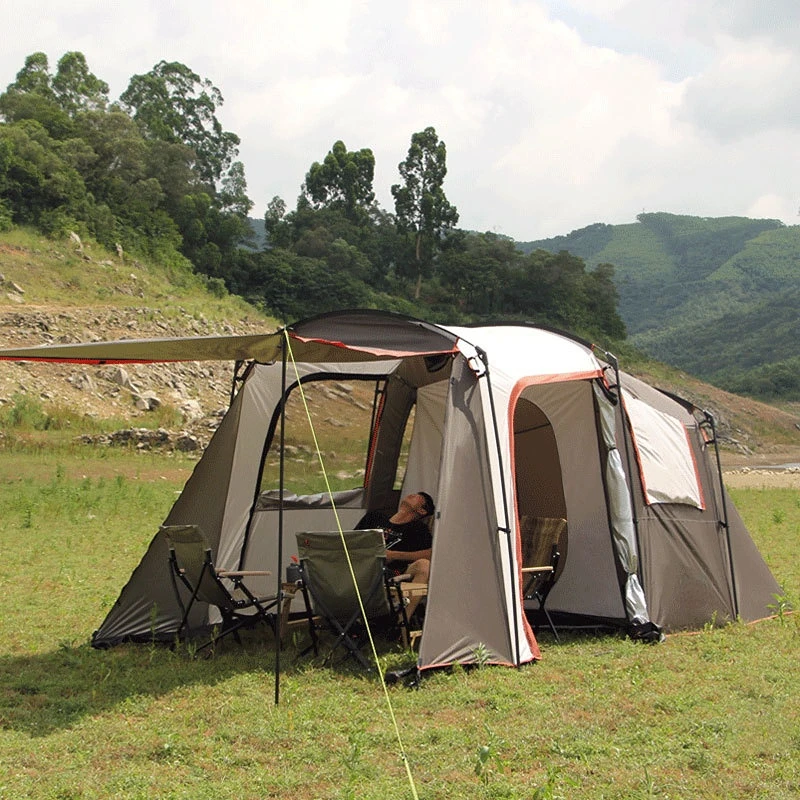 

Camping Outdoor Outdoor Tent 4-8 People Double-layer Camping Tent Anti-storm Camping Tent Two Rooms and One Hall
