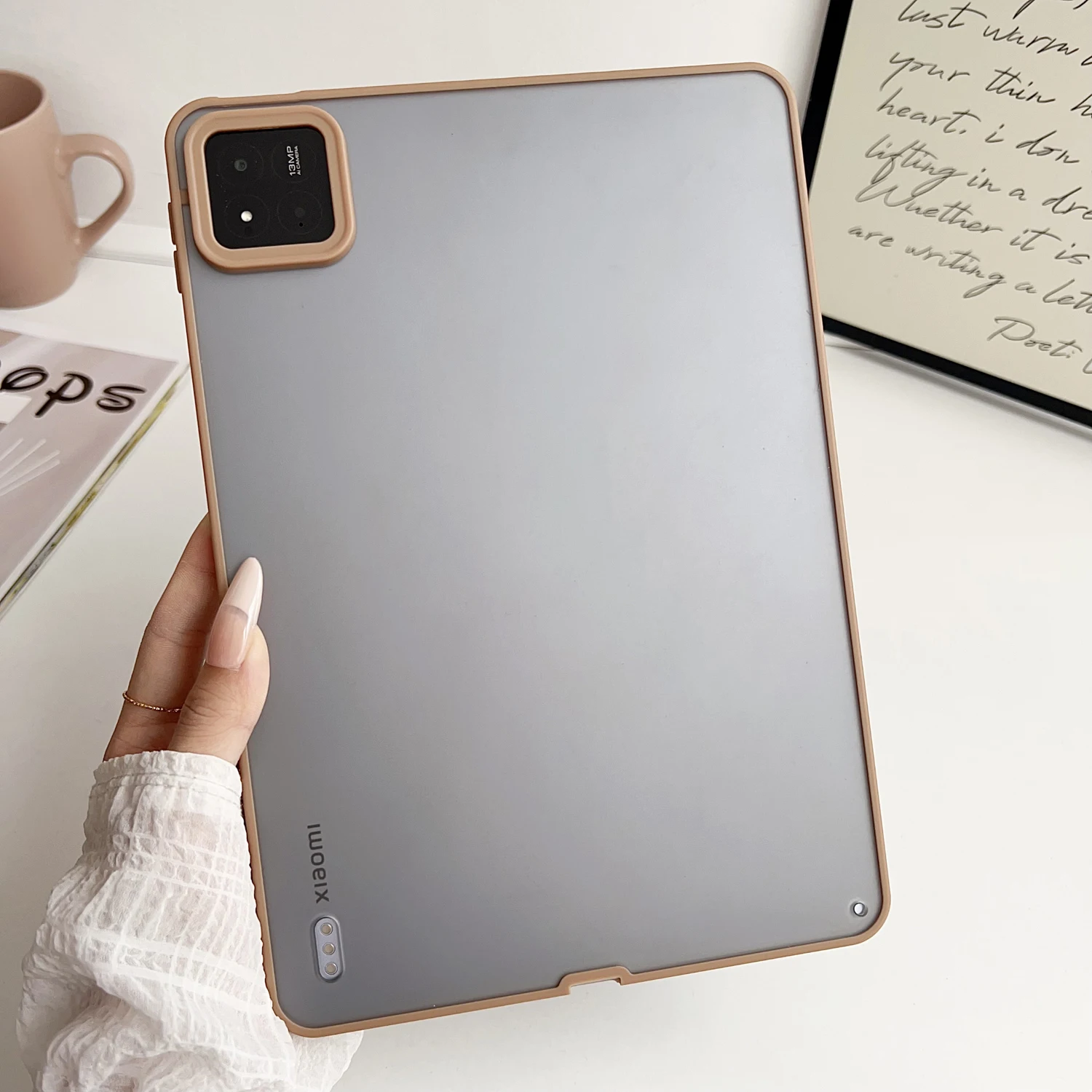 Translucent Matte Shockproof Tablet Case - Hard Protective Cover