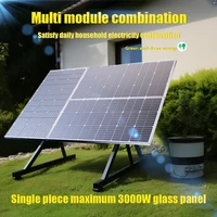 Panneau Solaire Portable Flexible de 6000W et 18V, Banque d'Alimentation de 3kW, Cellules Solaires d'Extérieur pour Batterie, Maison, Camping 6