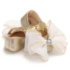 Princess Flower Baby Girl Dress Shoes Cute Infant Mary Jane Flats Non-Slip Rubber Soft Sole First Walkers Toddler Crib Shoes 5