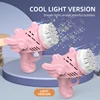 Kids Rocket Bubble Gun Blower 29 Holes Mini Bubble machine Summer Soap bubbles Toys for children girl Boys outdoor games garden 6