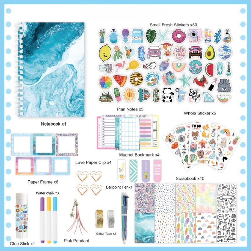 StationerySetDiarySetChildrensGirlsNotebookStationeryGiftBox