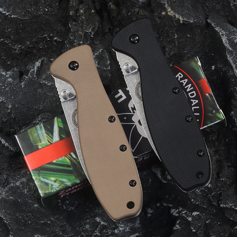 Folding pocket knife AUS-10A Steel blade Outdoor Survival Tactical Knife EDC Hunting portable self-defense tool 5