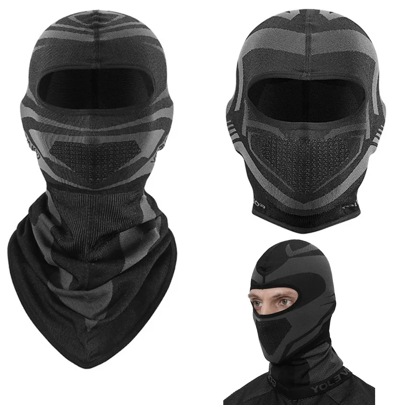 

Motorcycle Tactical Men Mask Fleece Thermal Neck Full Face Ski Mask Cycling Balaclava Winter Keep Warm Windproof Face Shield