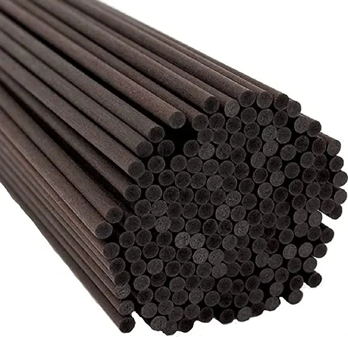 Reed Diffuser Stick 100PCS L50/40CM X Dia5/4/3MM Home Black Reed Fiber Diffuser Rods Aromatherapy Rattan Sticks Perfume Accessories