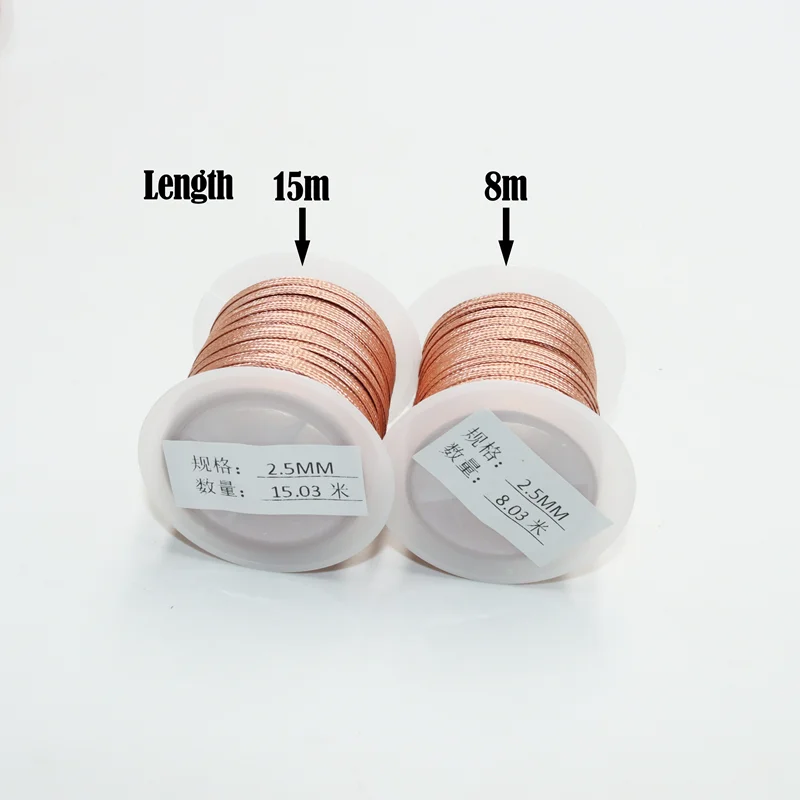 8/15M Desoldering Braid Tape Copper Wire Welding Solder Remover PCB Circuit Board Soldering Wick Tin Lead Cord Flux Repair Tool