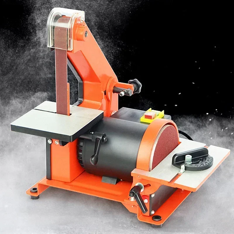 

350W Electric Belt Sander Wood DIY Electric Mini Belt Sander Fixed-angle Cutting Edge Machine Angle Grinder