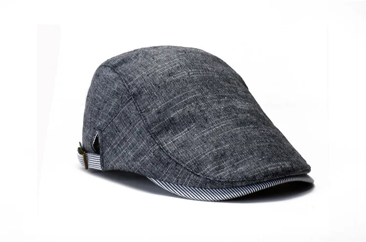 Men Women Beret Linen Newsboy Cap Herringbone Breathable Summer Gatsby Ivy Cabbie Driving Hunting Hat beret hat