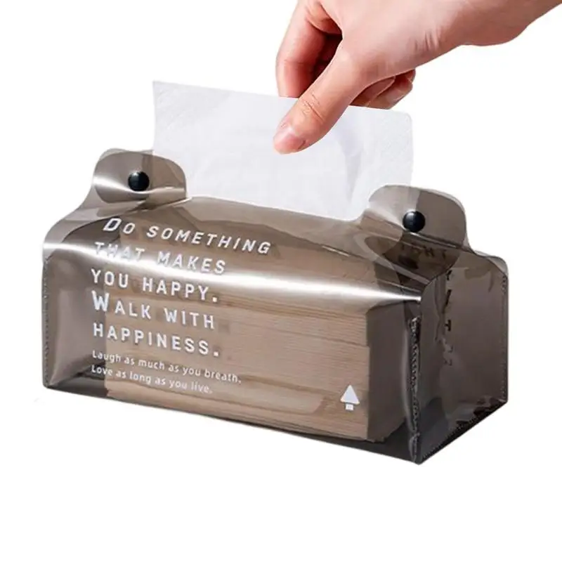 

Tissue Box Cover Folding Tissue Holder For Car With Letter Pattern Paper Holder Storage Bag Napkin Dispenser For Car Visor
