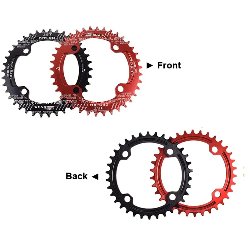 Bicycle Crankset Chainring 104BCD 32T 34T 36T 38T Teeth