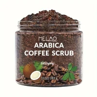 MELAO Arabica Coffee Scrub - All Natural Exfoliating Body Scrub for Skin Care Dead Sea Salt and Arabica Coffee Moisturizing 1