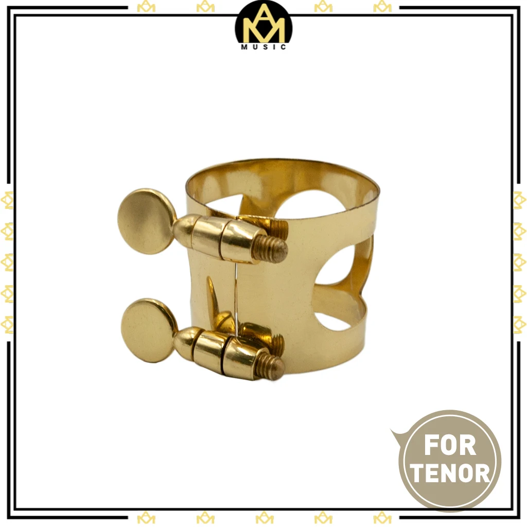 Tenor Saxophone Ligature  Metal    Mouthpiece W/ Double Screws For Sax Mouth Piece цена и фото