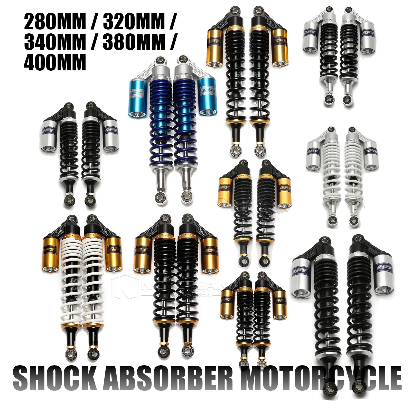 AMMORTIZZATORE REGOLABILE 300MM PER MINARELLI BIANCO