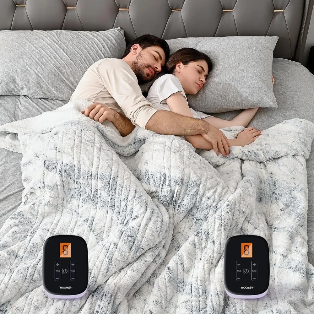 

Heated Blanket King Size Electric Blanket 90"x 100", 10 Heating Levels & 0.5-12H Auto Off, Dual Control, Over-Heat Protection