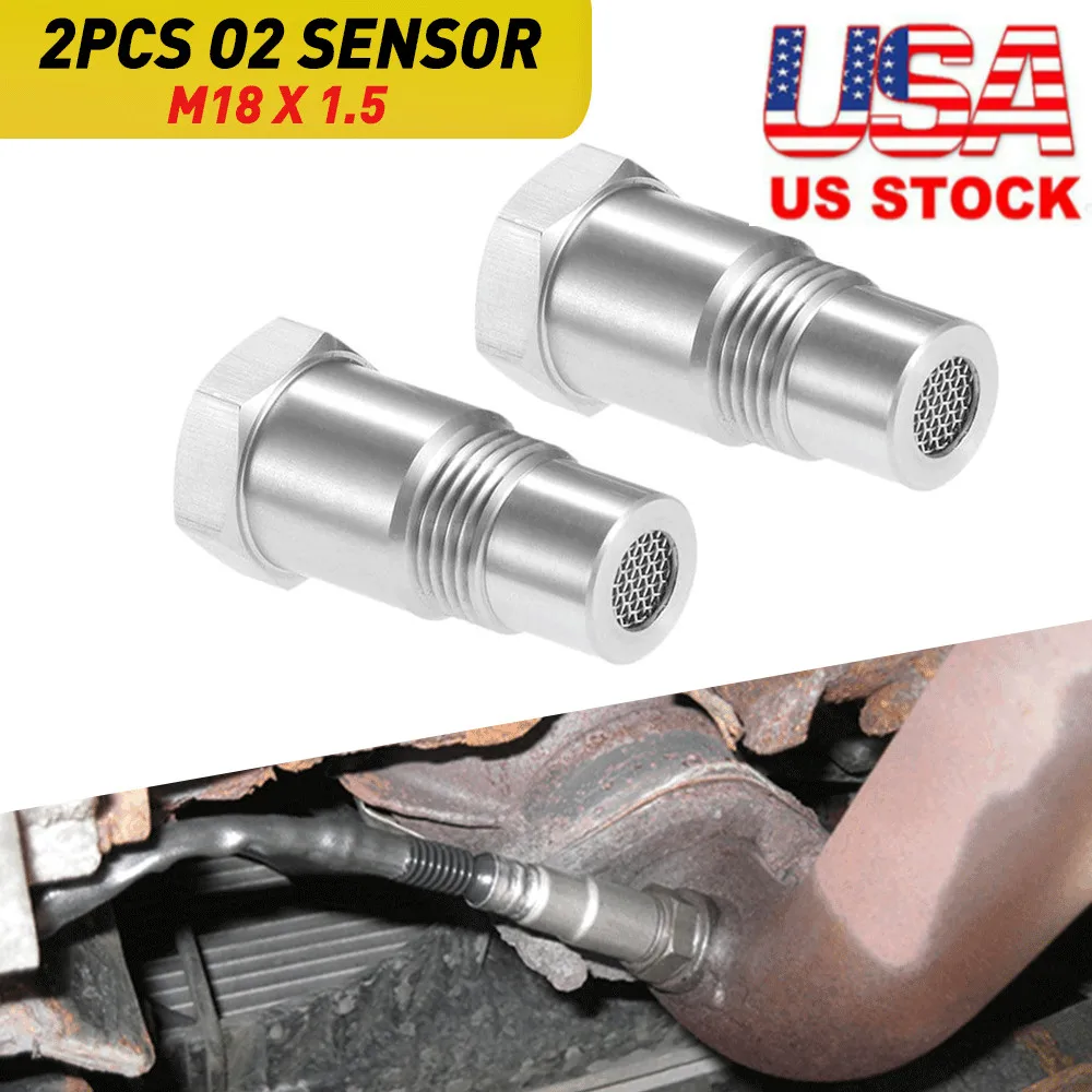 2/4pcs M18*1.5 Car Oxygen O2 Sensor Spacer Adapter For Car Accessories For Cel Ses Dtc Fix Check