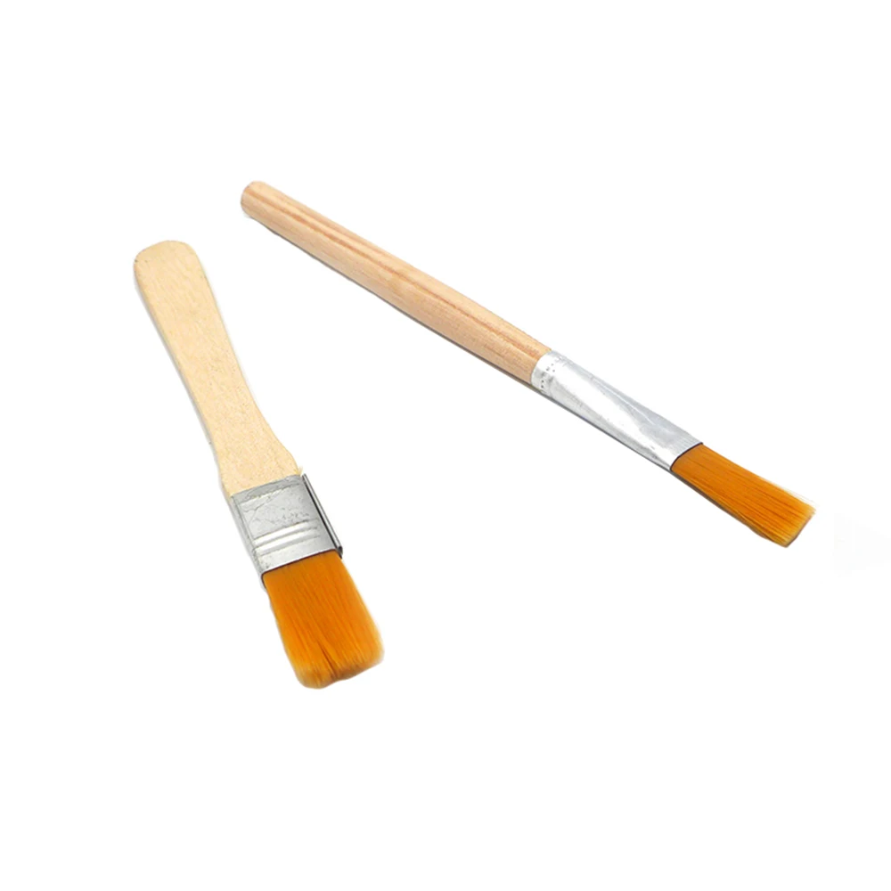 10 pieces of wood handle small brush electronic products to remove dust computer keyboard motherboard cleaning tool soft hair 2