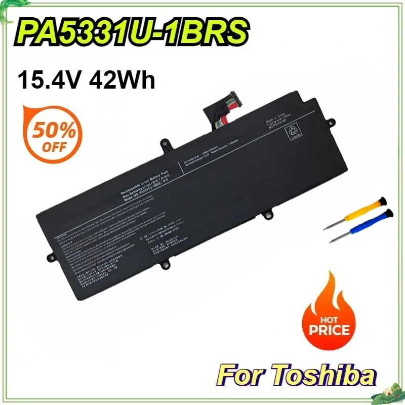 PA5331U-1BRS 15.4V 42Wh Laptop Battery for Toshiba Dynabook Portege A30-E Tecra A40-e1420 X30l-g-11r PA5331 4ICP4/63/68